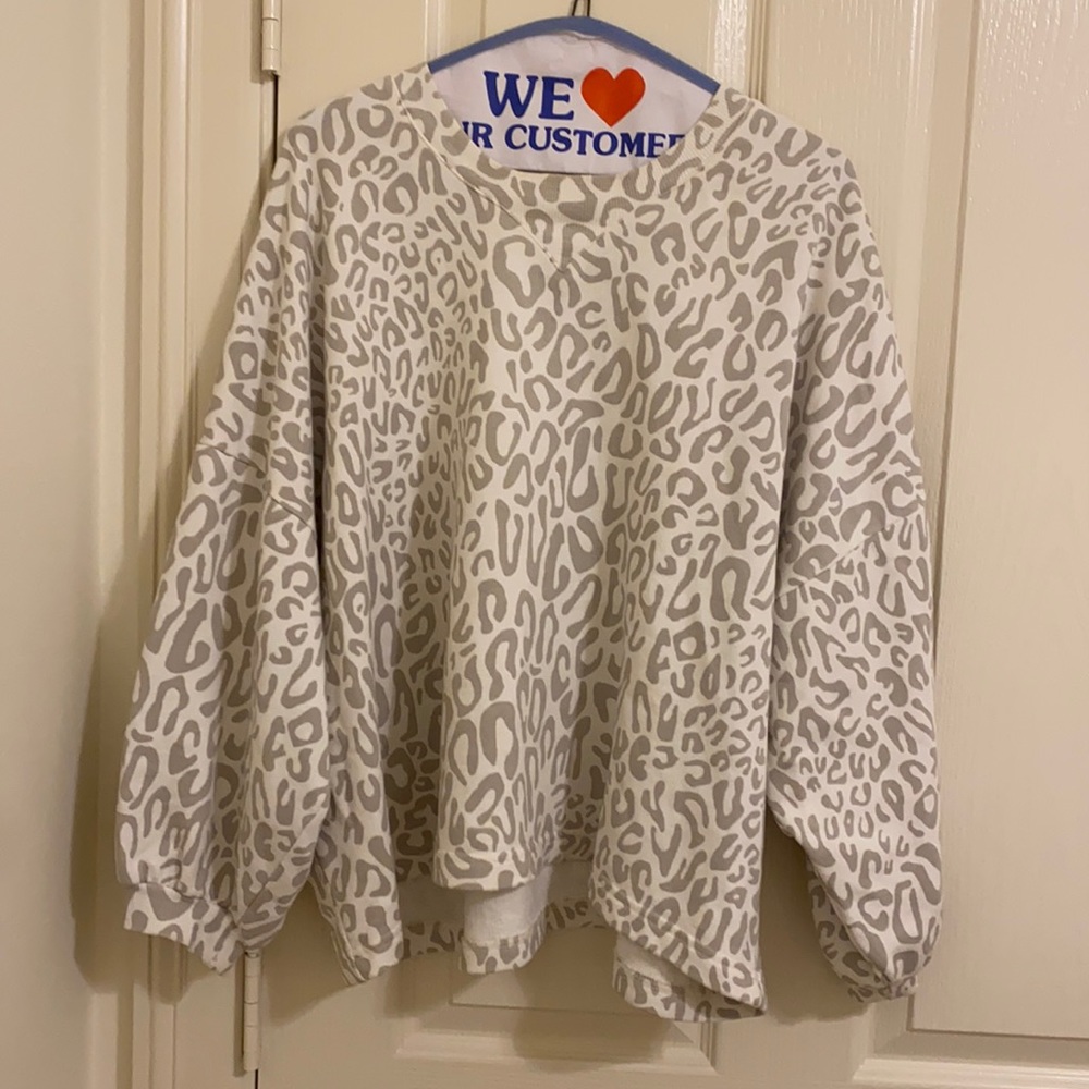 Rebecca minkoff Rosie leopard print sweatshirt